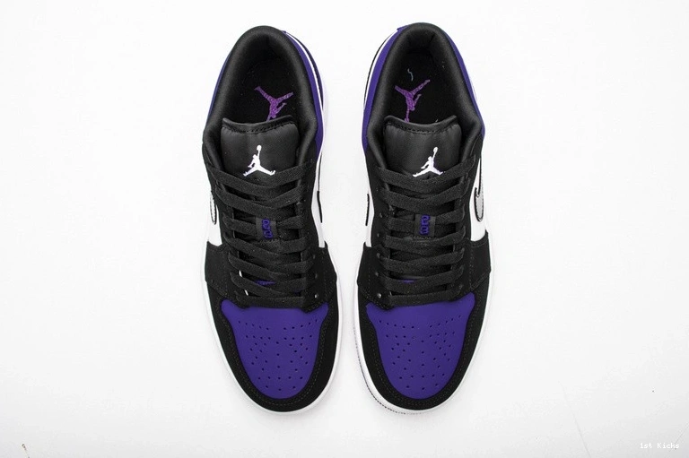 Low Jordan  1 553558-125 Purple  Court 1130